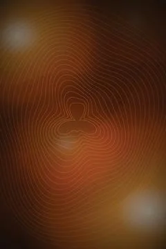 Topographic map lines on dark brown background with glowing light effects f.. Stock-Illustration
