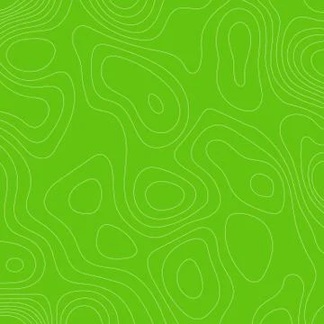 Topographic map lines on green background. Illustrazione stock