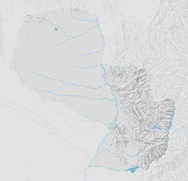 Topographic map of Paraguay イラスト素材