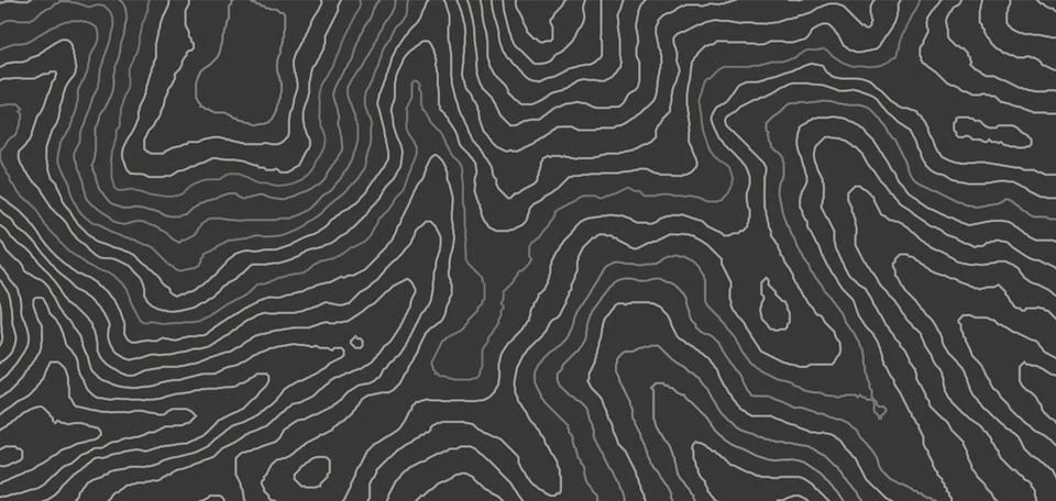 Topographic map pattern contour background geography landscape. 3d land Ilustración de archivo