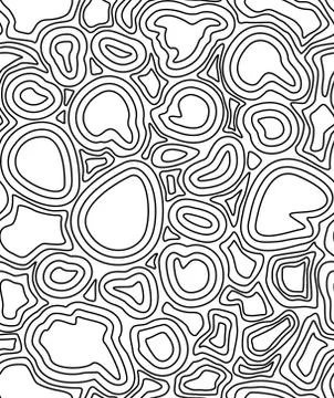 Topographic Map Pattern. Vector 스톡 일러스트