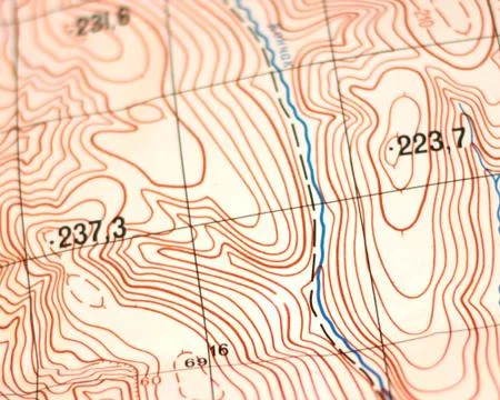 Topographic map Stock Photos