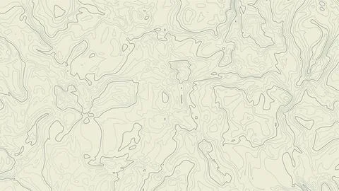 Topographic map presenting terrain elevation and contour lines Stock Illustration