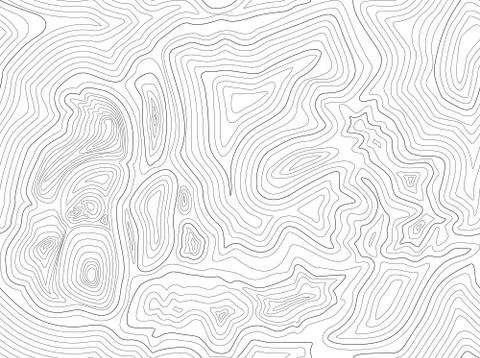 Topographic Map Seamless Pattern. Vector Background. Stock Illustration