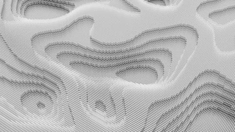 Topographic map, terrain like abstract backdrop. Fractal background from la.. Stock Illustration