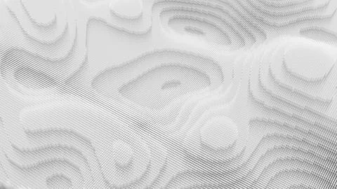 Topographic map, terrain like abstract backdrop. Fractal background from la.. Stock Illustration