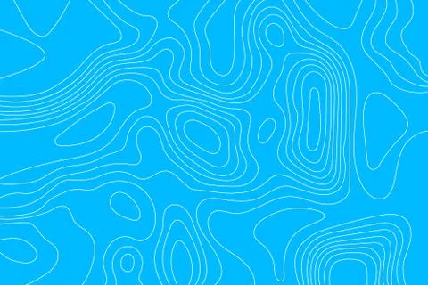 Topographic map of white lines . Stock Illustration