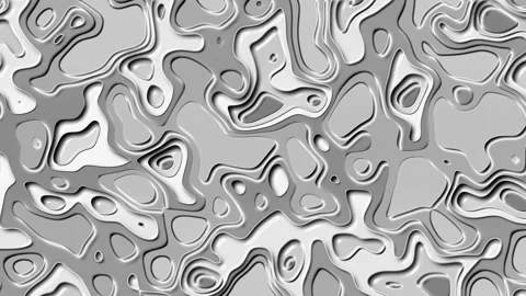 Topographic organic waves abstract background gray Video stock 200876193