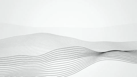 Topographic wave contour lines undulating seamless loop motion Stock Footage 347972915