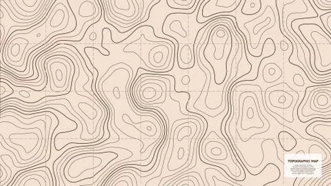 Topographic world map Stock Illustration