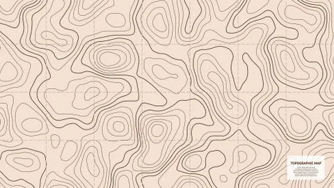 Topographic world map Stock Illustration