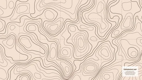 Topographic world map Stock Illustration