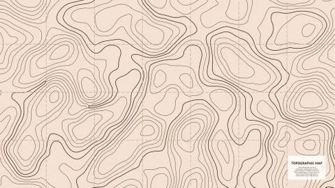 Topographic world map Stock Illustration