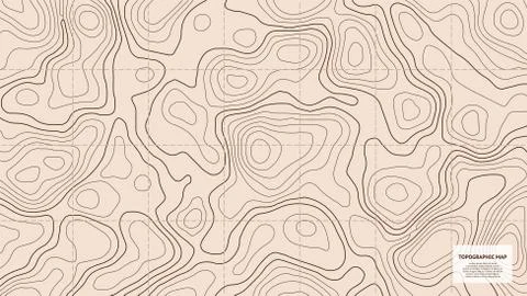 Topographic world map Stock Illustration