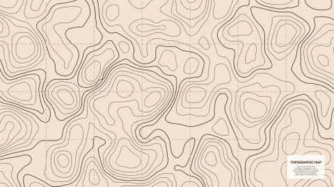 Topographic world map Stock Illustration