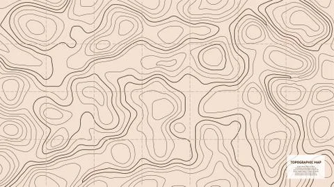 Topographic world map Stock Illustration