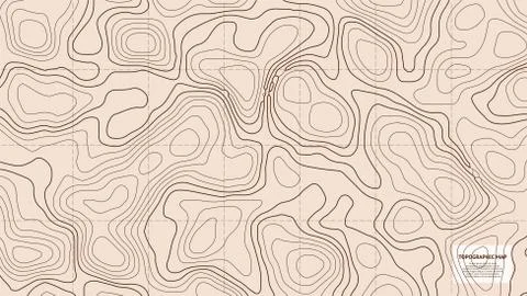 Topographic world map Stock Illustration