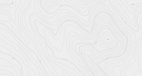 Topographical white simpble background map Stock Illustration