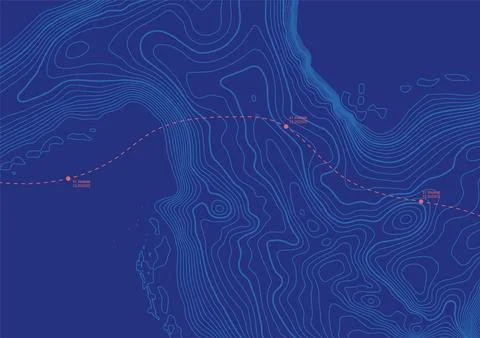 Topography gradient liquid texture pattern memphis modern geometric illustration Illustrazione stock