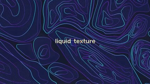 Topography gradient texture. Liquid pattern. Modern Memphis fluid dark art Illustrazione stock
