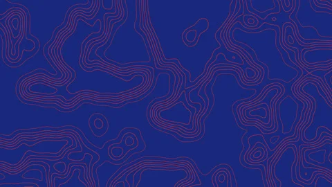 Topography map background with lines and contour movement. Contour background Stock Footage 313450256