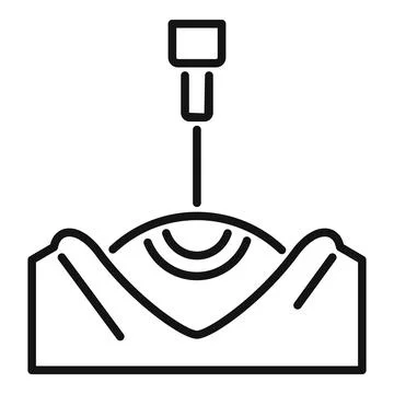 Topography scanner measuring ground surface level Stock Illustration