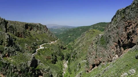 Topolia Gorge drone view. Stock Footage 194251783