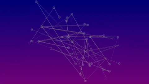 Topology pattern with lines for business presentations Stock Footage 277092165