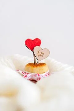 Topper in the shape of a heart Stock Photos