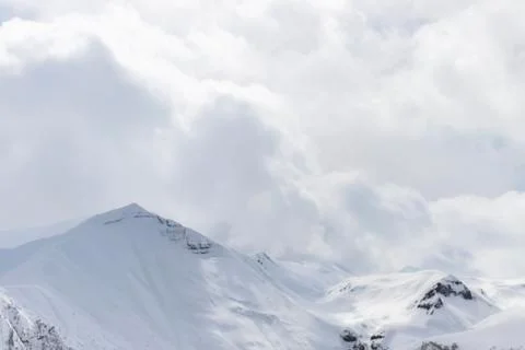 The tops of the mountains. Stock Photos