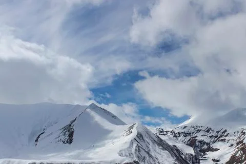 The tops of the mountains. Stock Photos