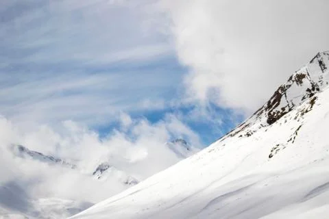 The tops of the mountains. Stock Photos