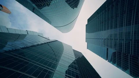 Tops of skyscrapers Stock Footage 82643628