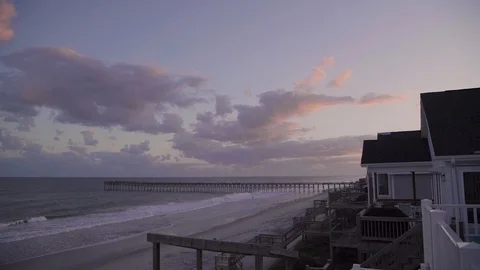 Topsail Beach Dusk Timelapse 1 Stock Footage 116989835
