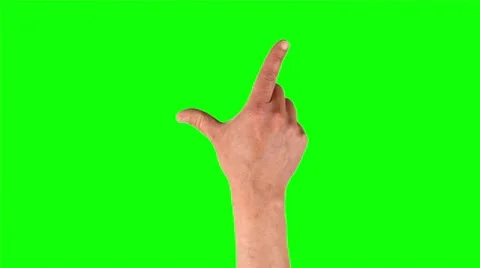 Topseller: 9 male multi touch touchscreen hand gestures, green screen, ipad Stock Footage