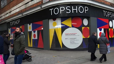 Topshop store Oxford Street. Stock Footage 166326999