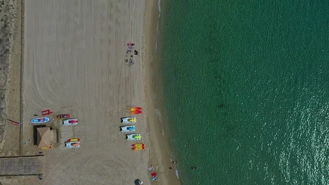 Topshot beach st tropez Stock Footage 124652465