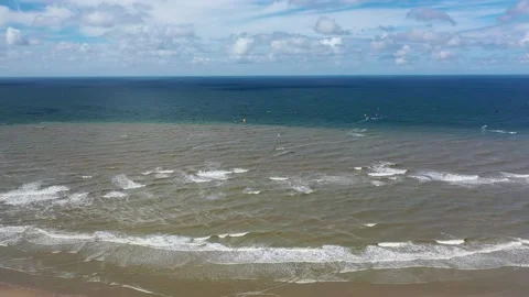 Topshot from ocean waves at the atlantic ocean. 스톡 동영상 153523707