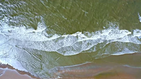 Topshot from ocean waves at the atlantic ocean. 스톡 동영상 153525191