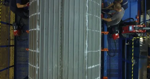 Topshot of two workers 스톡 동영상 116661313