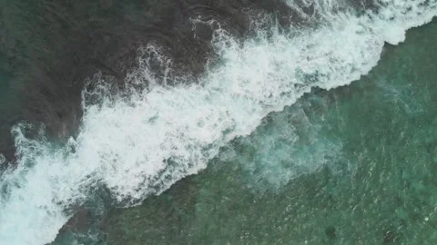 Topshot waves Stock Footage 300167330