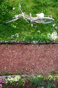 Topview on a bicycle 스톡 사진