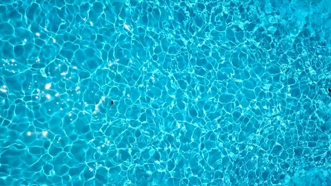 Topview from a drone over the surface of the pool Stock Footage 90719042