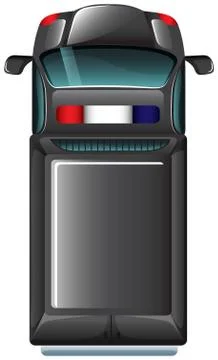A topview of a grey vehicle Stock Illustration