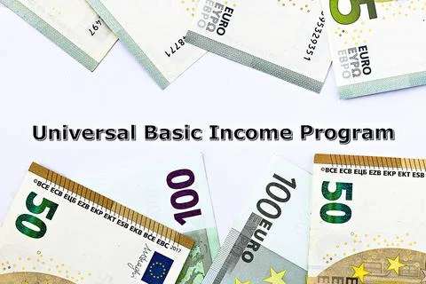 Topview photo on Universal Basic Income theme Stock Photos