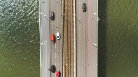 Topw down traffic Stock Footage 108173406