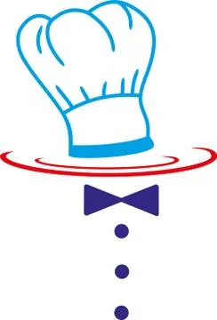 TOQUE OF CHEF IN SERVICE Illustrazione stock