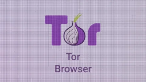 Tor Browser Icon Click Close Up Front Camera Stockbeeldmateriaal 164034270