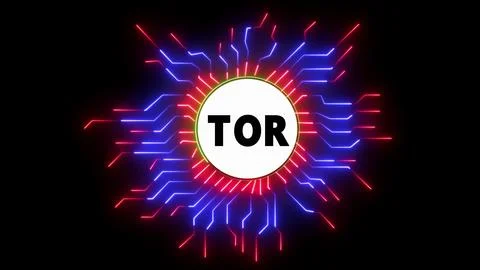 Tor network abstract digital background Illustrazione stock