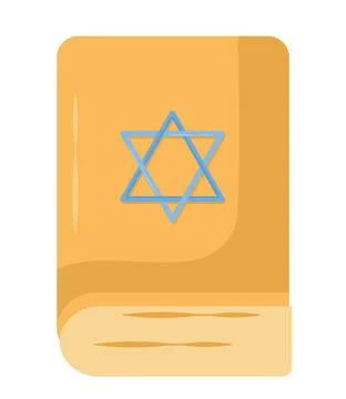 Torah bibble with david star Stock Illustration